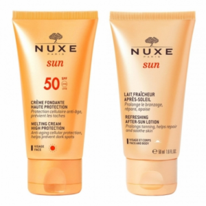 Nuxe SUN KIT- Crème Fondante Haute Protection SPF 50/ 50ml + Lait Fraicheur Apres - Soleil 50ml